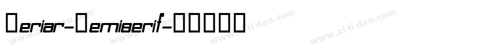 Seriar-Semiserif字体转换