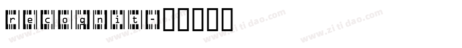 recognit字体转换
