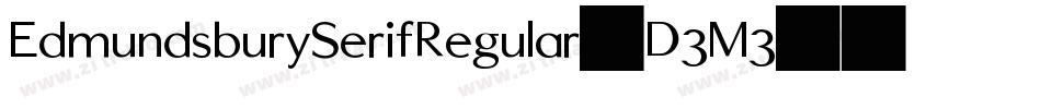 EdmundsburySerifRegular-D3M3字体转换