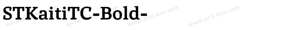 STKaitiTC-Bold字体转换