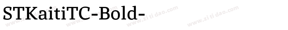 STKaitiTC-Bold字体转换