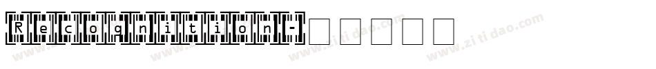 Recognition字体转换