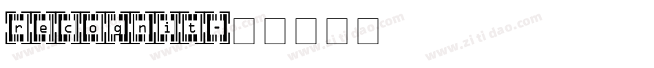 recognit字体转换