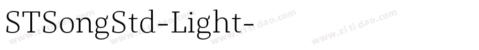 STSongStd-Light字体转换