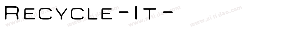 Recycle-It字体转换