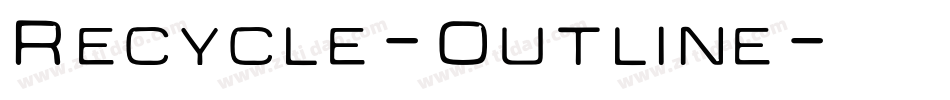 Recycle-Outline字体转换