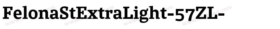 FelonaStExtraLight-57ZL字体转换