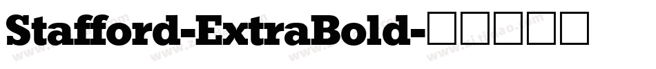 Stafford-ExtraBold字体转换