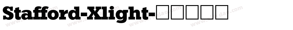 Stafford-Xlight字体转换
