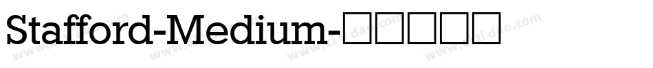 Stafford-Medium字体转换