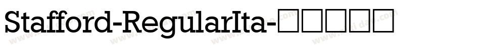 Stafford-RegularIta字体转换