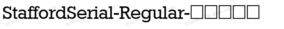 StaffordSerial-Regular字体转换