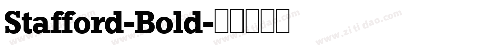 Stafford-Bold字体转换