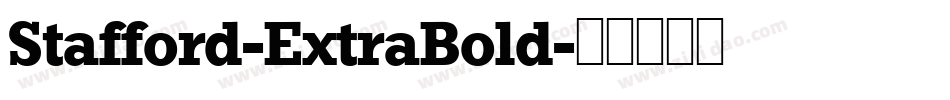 Stafford-ExtraBold字体转换