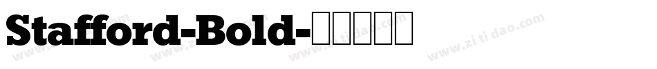 Stafford-Bold字体转换