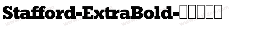 Stafford-ExtraBold字体转换