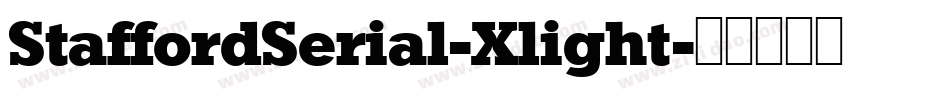 StaffordSerial-Xlight字体转换