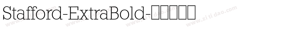 Stafford-ExtraBold字体转换