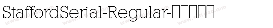 StaffordSerial-Regular字体转换