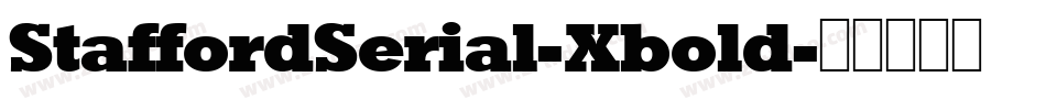 StaffordSerial-Xbold字体转换