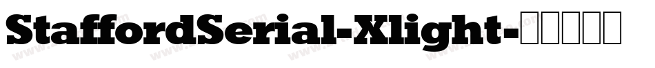 StaffordSerial-Xlight字体转换