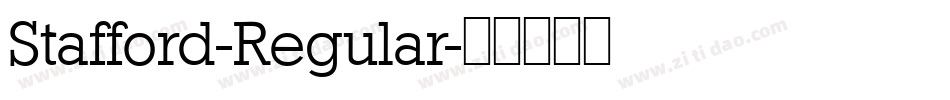 Stafford-Regular字体转换