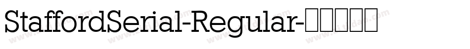 StaffordSerial-Regular字体转换