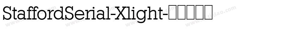 StaffordSerial-Xlight字体转换