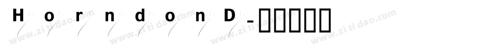 HorndonD字体转换