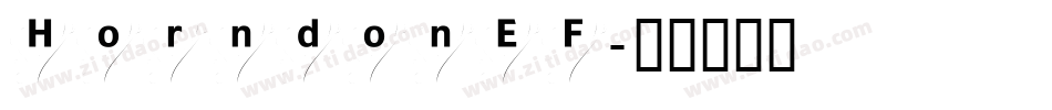 HorndonEF字体转换