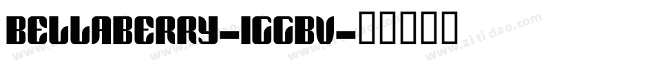 Bellaberry-1GGBv字体转换