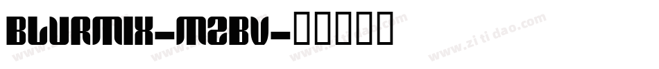 Blurmix-m2Bv字体转换