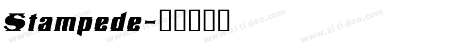Stampede字体转换