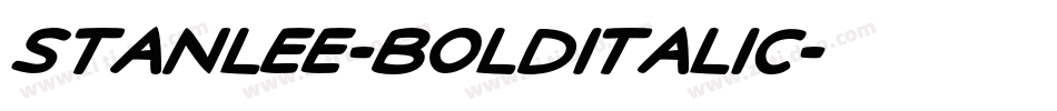 StanLee-BoldItalic字体转换