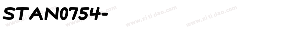 stan0754字体转换