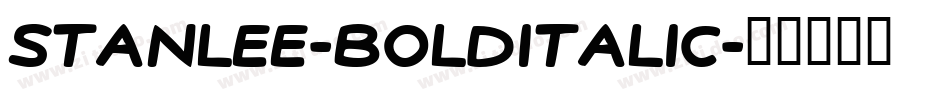 StanLee-BoldItalic字体转换