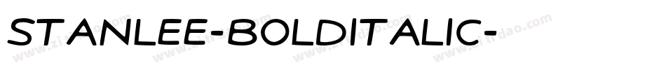 StanLee-BoldItalic字体转换