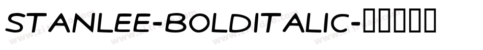 StanLee-BoldItalic字体转换