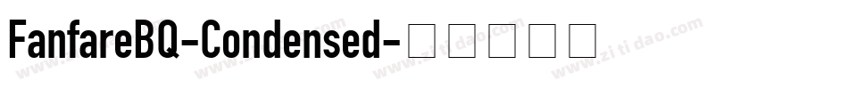 FanfareBQ-Condensed字体转换