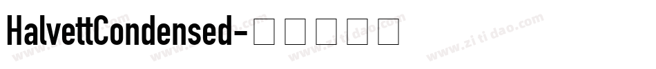 HalvettCondensed字体转换