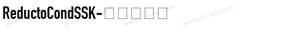 ReductoCondSSK字体转换