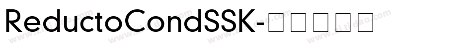 ReductoCondSSK字体转换
