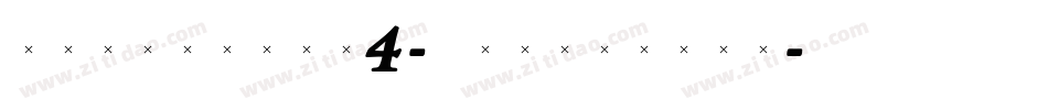TriniteNo4-ItalicTab字体转换