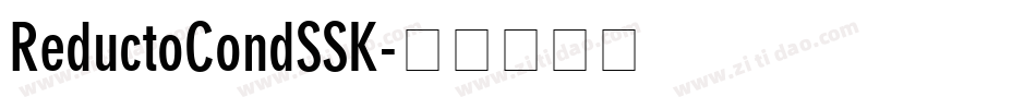 ReductoCondSSK字体转换