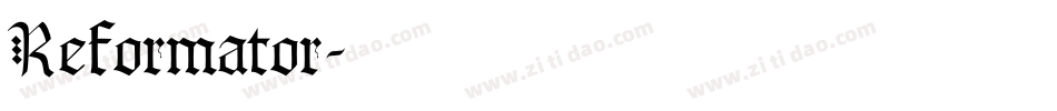 Reformator字体转换