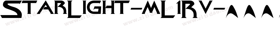 StarLight-mL1Rv字体转换