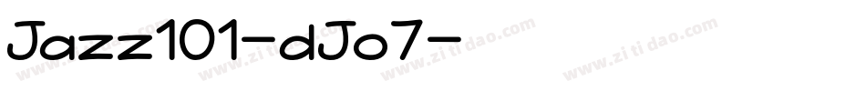 Jazz101-dJo7字体转换