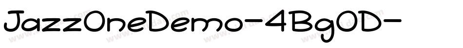 JazzOneDemo-4BgOD字体转换