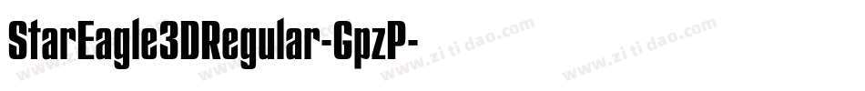 StarEagle3DRegular-GpzP字体转换