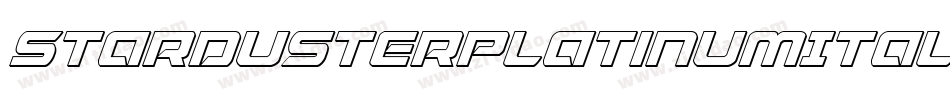 StardusterPlatinumItalic-VaKZ字体转换
